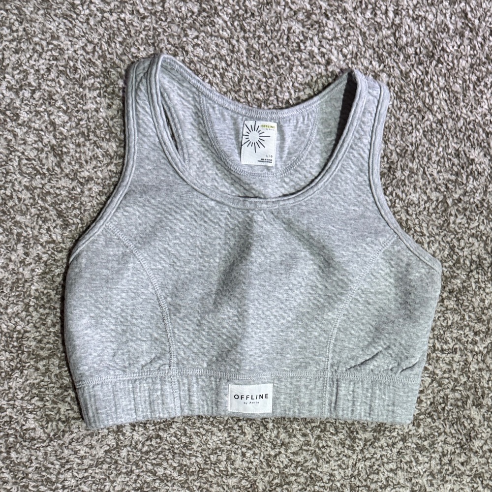 Aerie Heather Gray Sports Bra